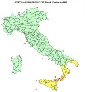 allerta meteo criticità 17 settembre