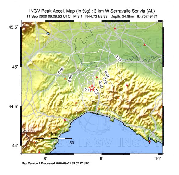 terremoto oggi piemonte liguria