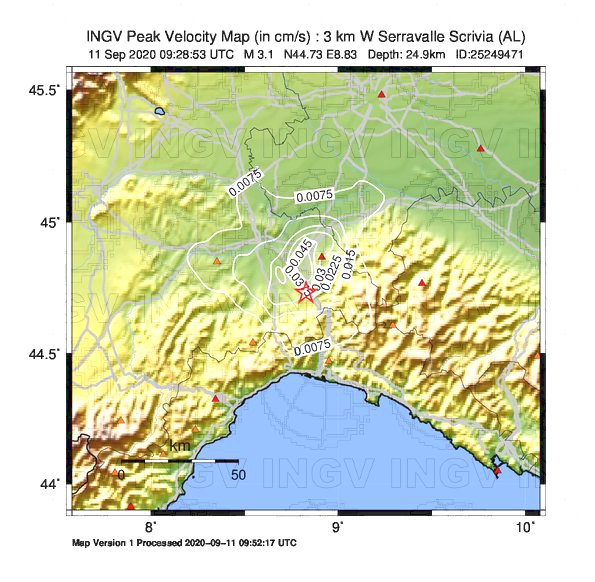 terremoto oggi piemonte liguria