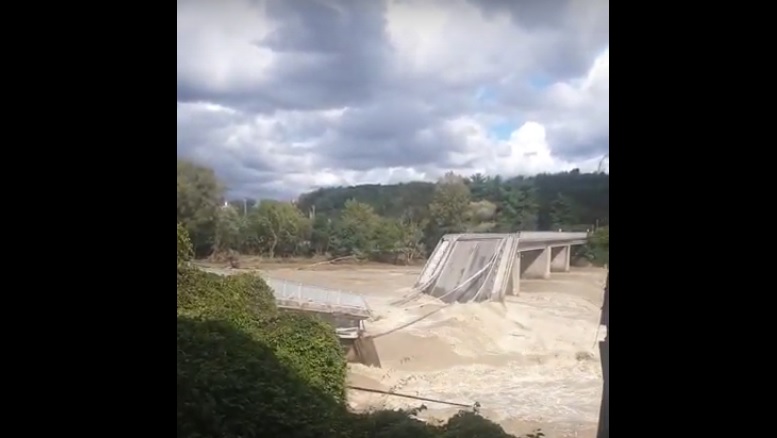 crollo ponte tra Gattinara e Romagnano