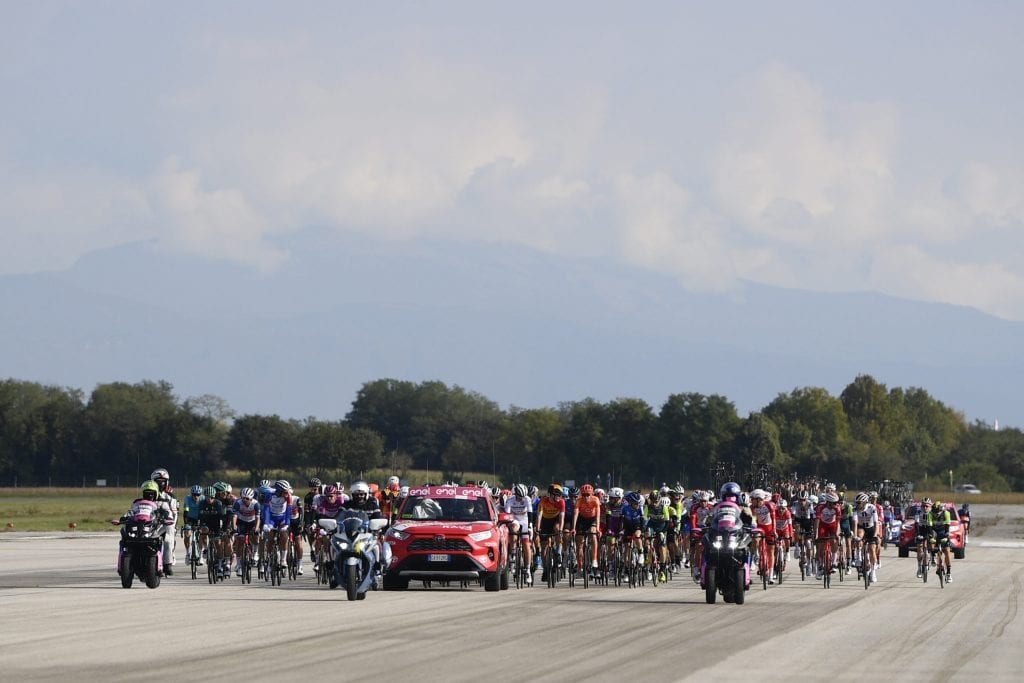 giro d'italia rivolto frecce tricolori