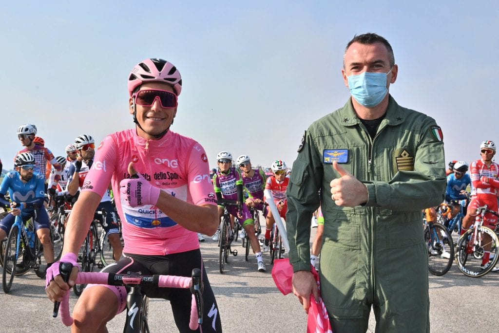 giro d'italia rivolto frecce tricolori