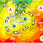 Previsioni Meteo, rarissimo “doppio Ciclone” sul Nord Italia a metà settimana: provocherà una bomba di maltempo