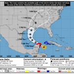 L’Uragano Delta avanza verso il Golfo del Messico, fase di allarme a Cuba [MAPPE]