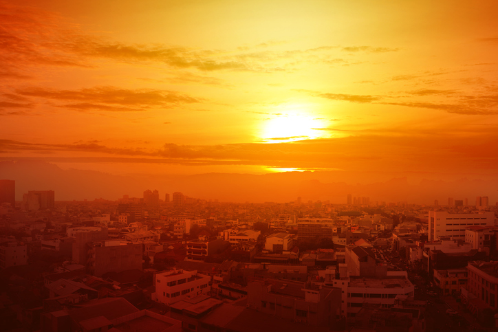 caldo sole città