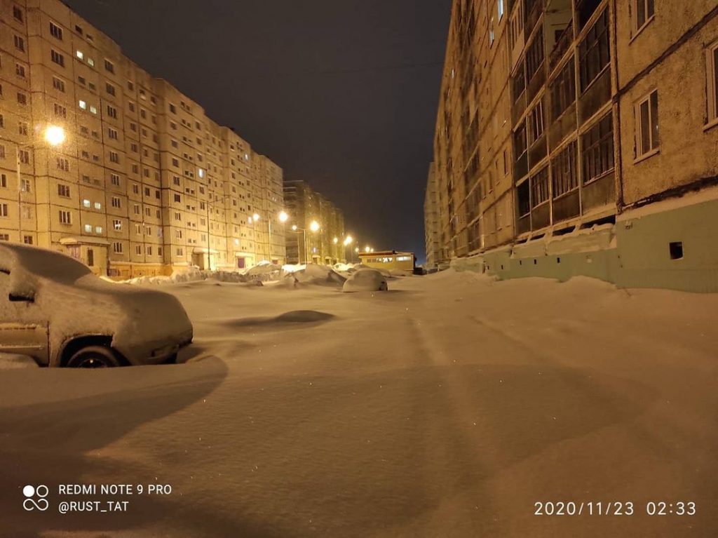 neve russia Talnach 22 novembre 2020