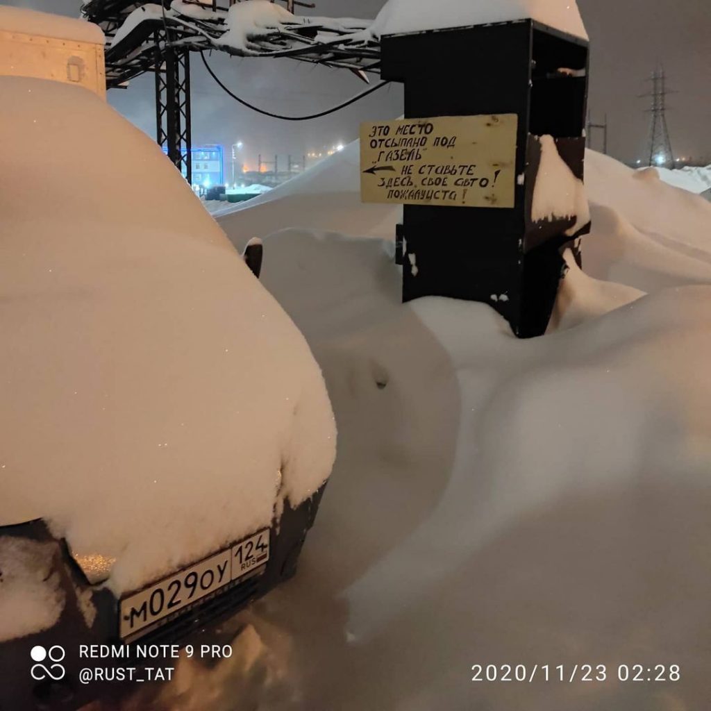 neve russia Talnach 22 novembre 2020