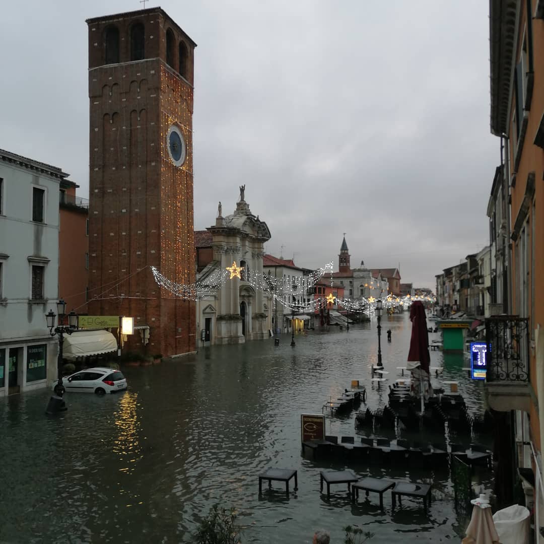 acqua alta venezia chioggia 8 dicembre 2020