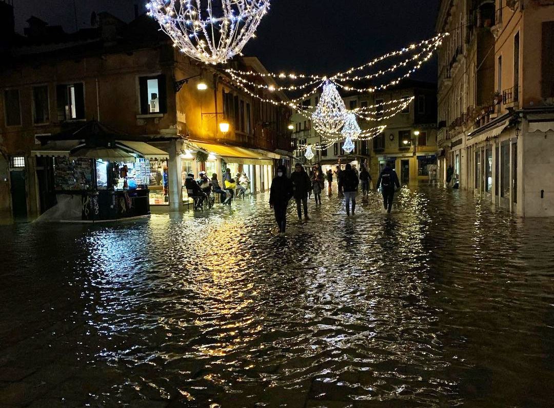 acqua alta venezia chioggia 8 dicembre 2020