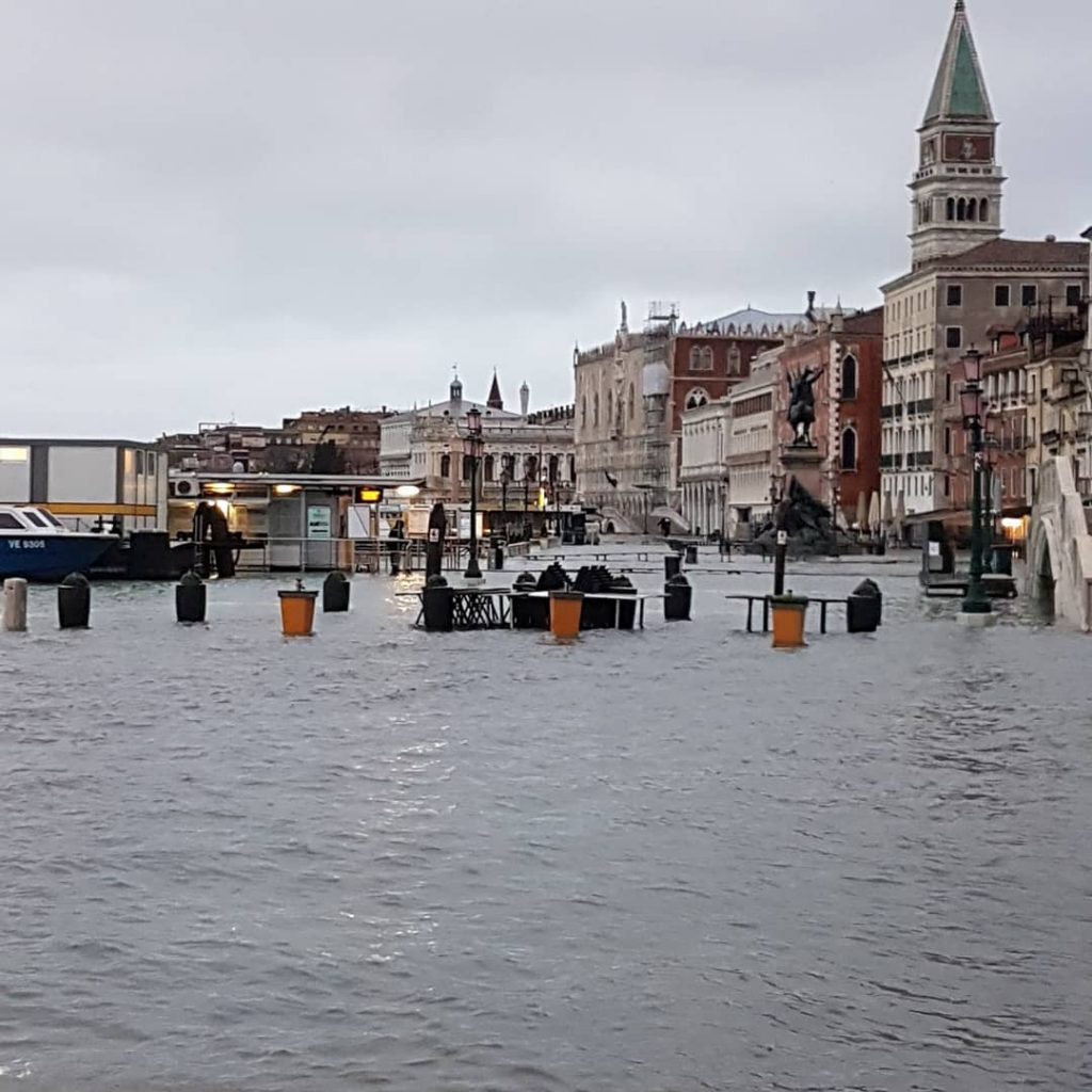 acqua alta venezia chioggia 8 dicembre 2020