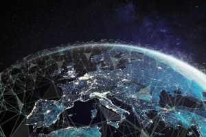 connessione satelliti spazio europa italia