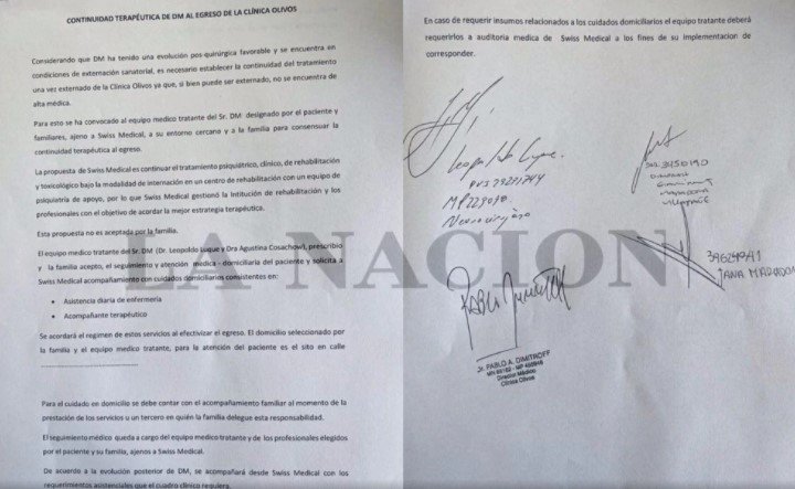 documento dimissioni maradona