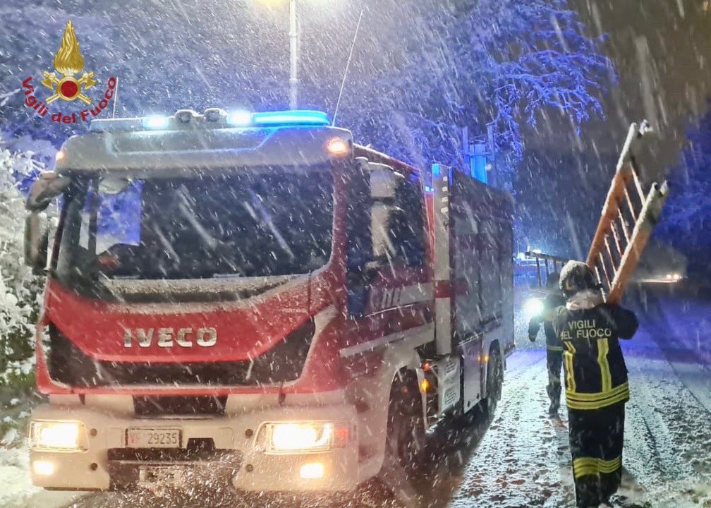 maltempo neve vigili del fuoco