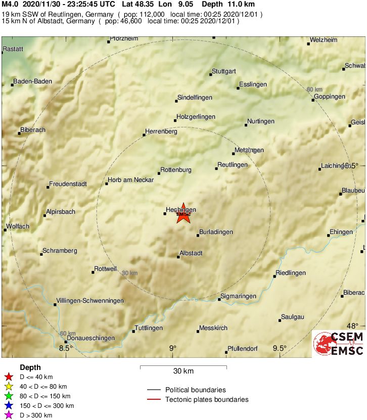 terremoto germania