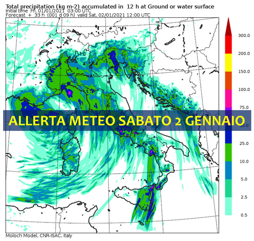 Allerta Meteo, Forte Maltempo Nel Primo Weekend Del 2021: Violenti ...