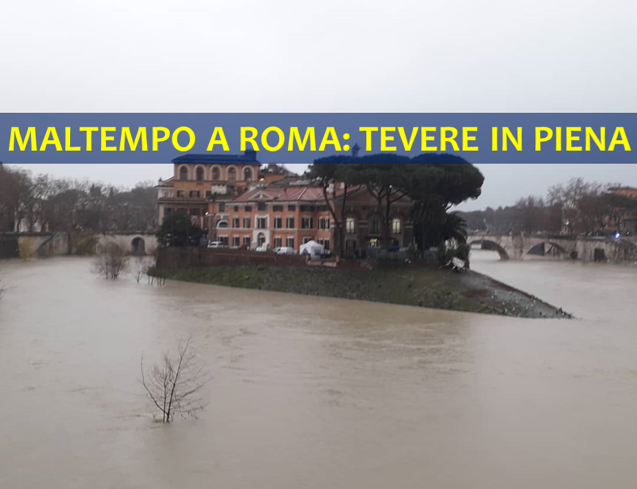 maltempo a roma piena tevere