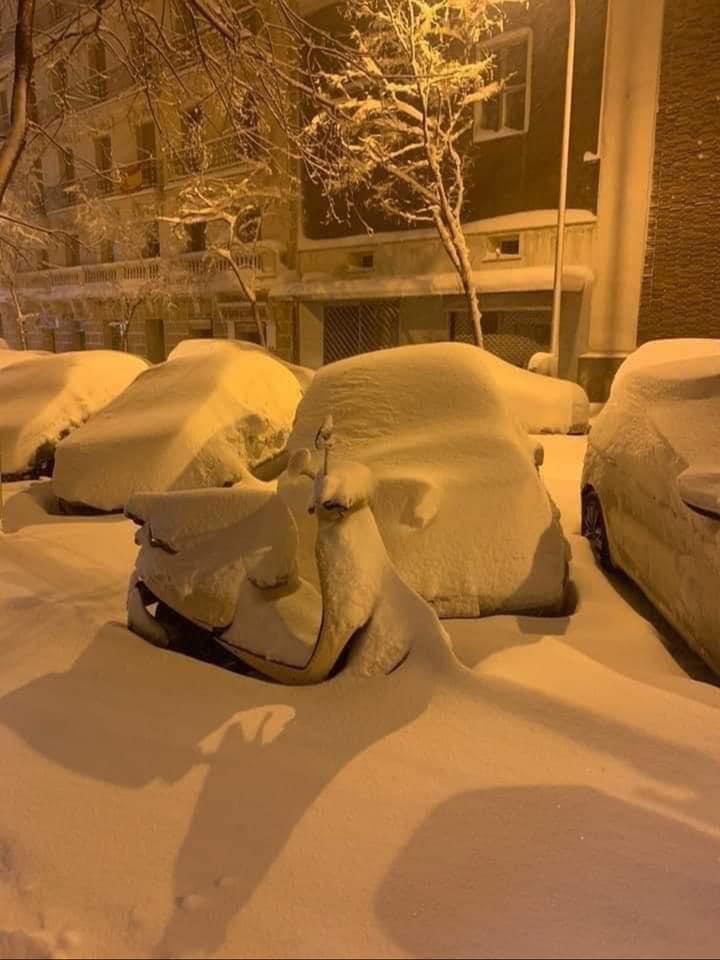 neve Spagna tempesta Filomena