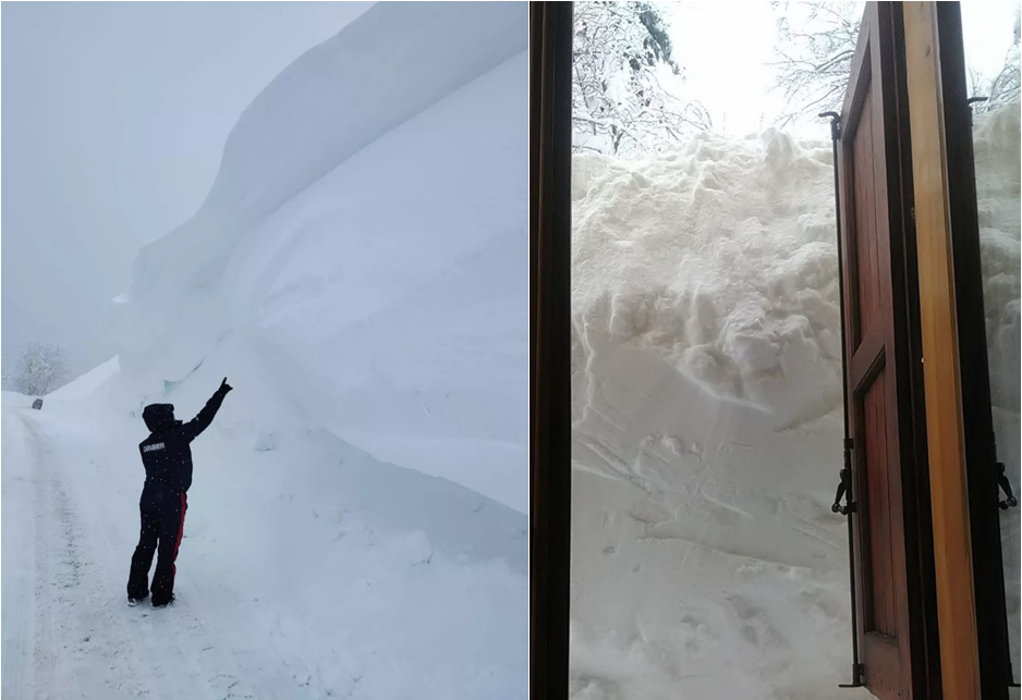 neve record appennino tosco emiliano