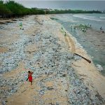 Monsoni e cattiva gestione dei rifiuti: marea di spazzatura a Bali, spiagge invase dalla plastica [FOTO]