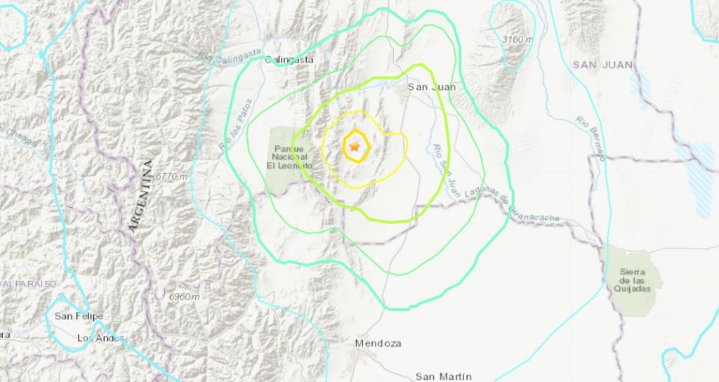 terremoto argentina cile san juan