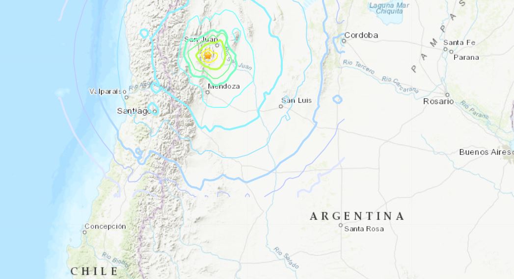 terremoto argentina cile san juan