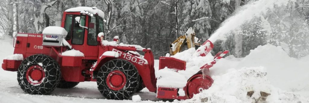 vigili del fuoco maltempo neve