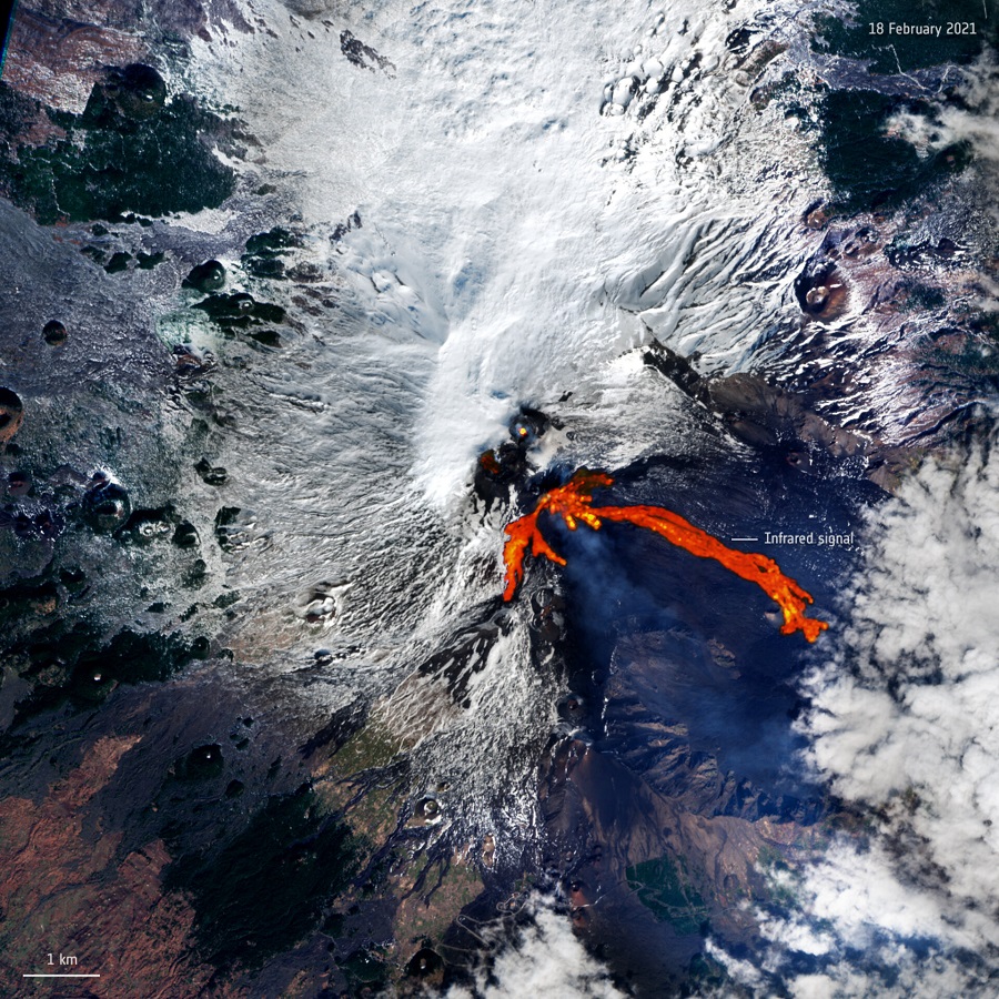 eruzione etna 18 febbraio 2021