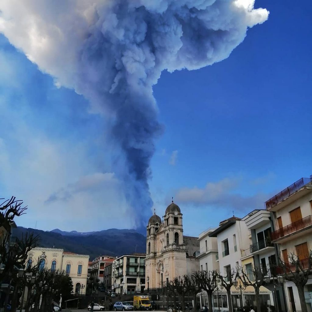 etna foto eruzione 19 febbraio 2021