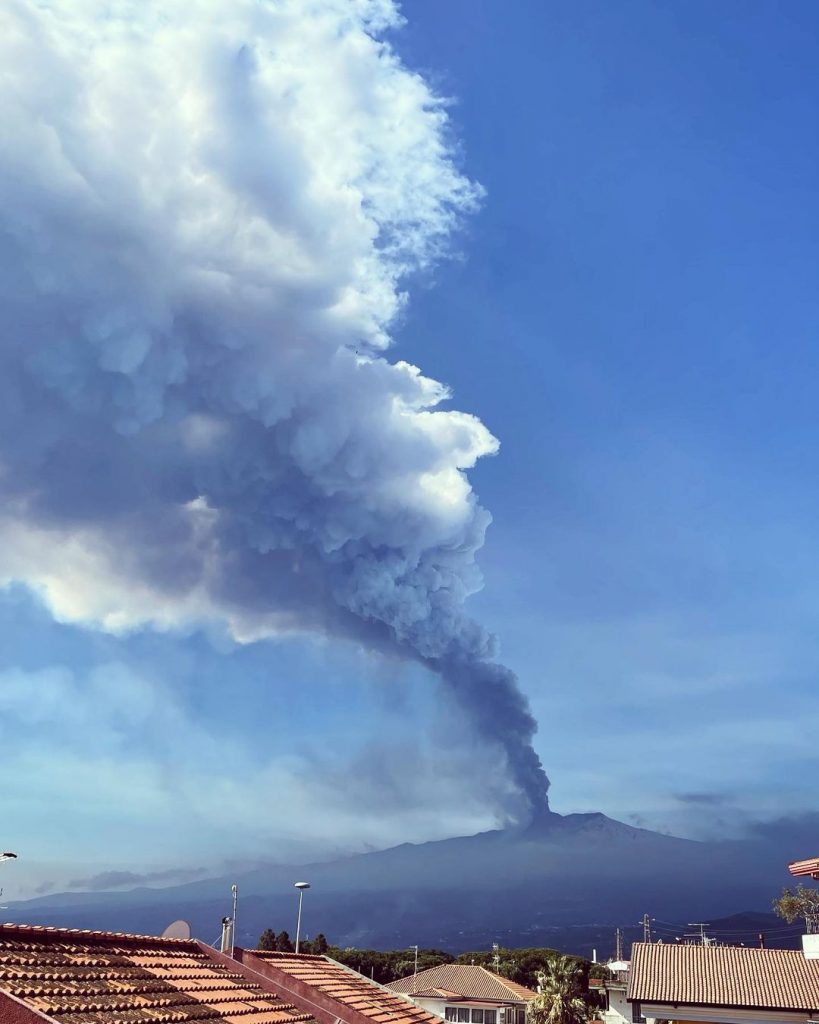 etna foto eruzione 19 febbraio 2021