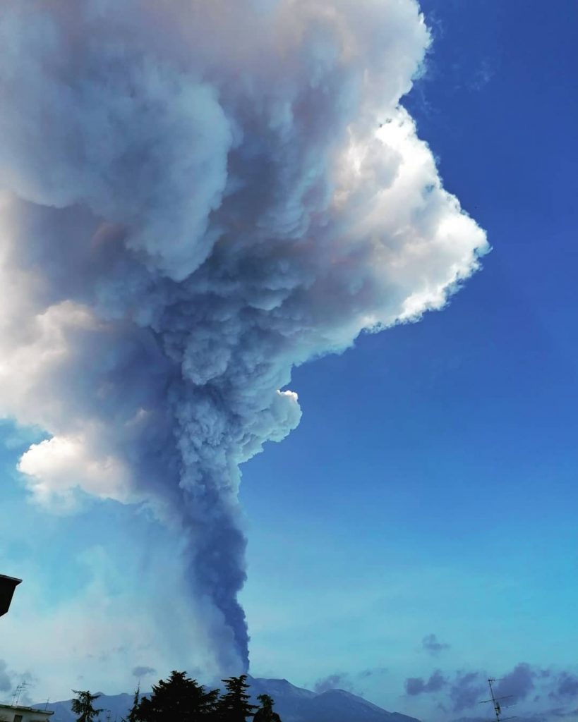 etna foto eruzione 19 febbraio 2021