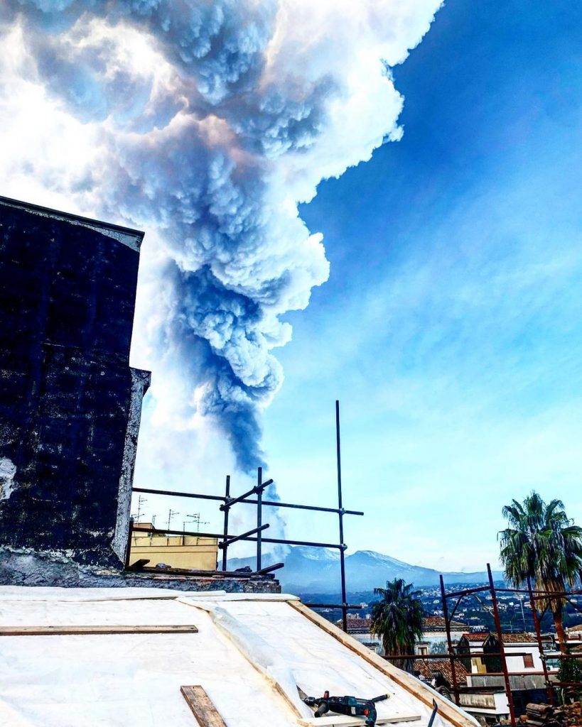 etna foto eruzione 19 febbraio 2021