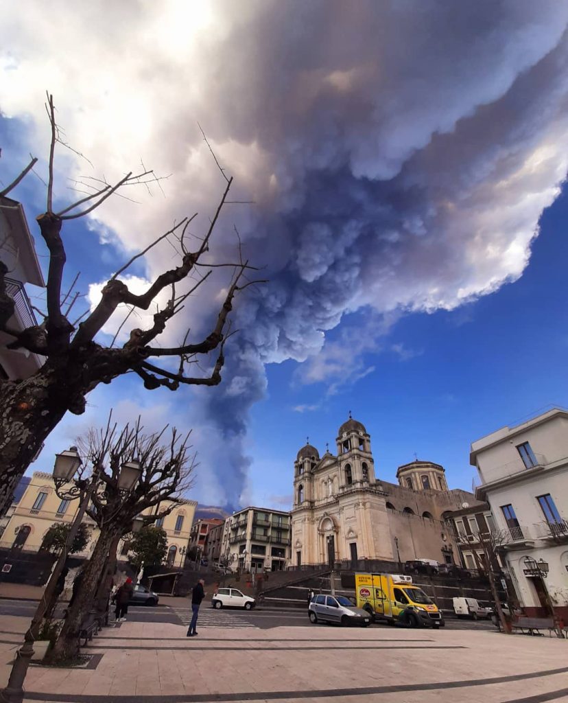 etna foto eruzione 19 febbraio 2021