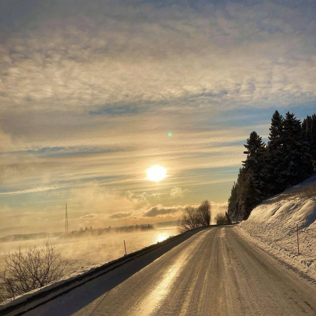 gelo scandinavia neve Steinkjer