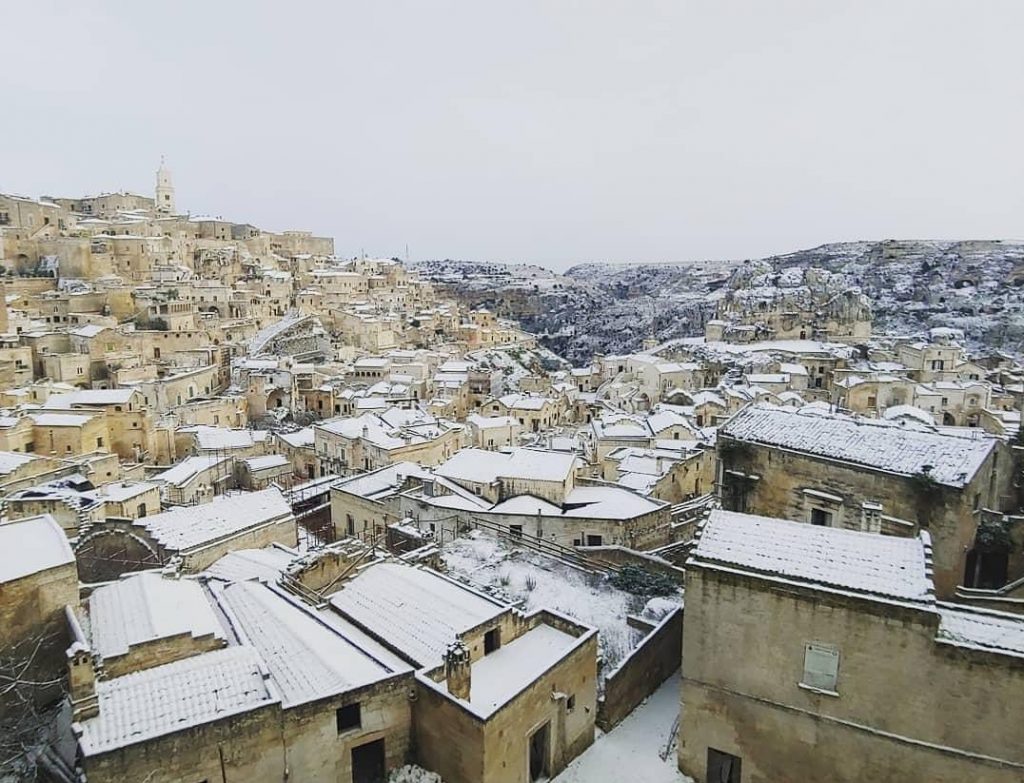 neve basilicata sassi matera