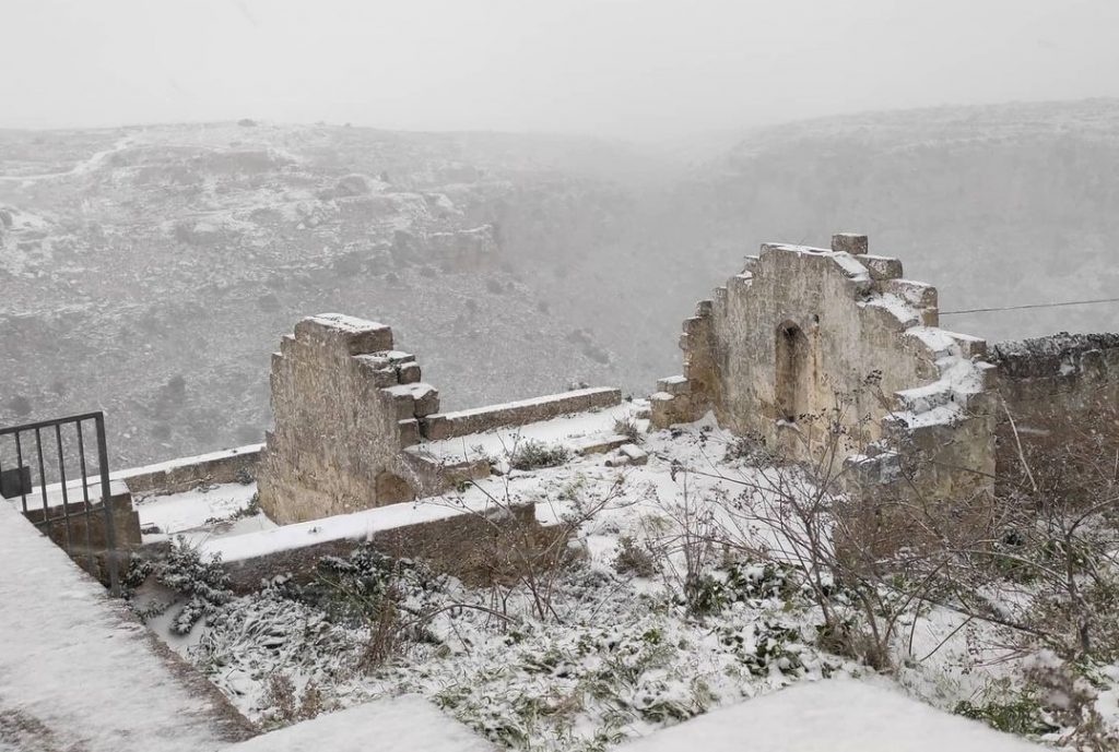 neve basilicata sassi matera