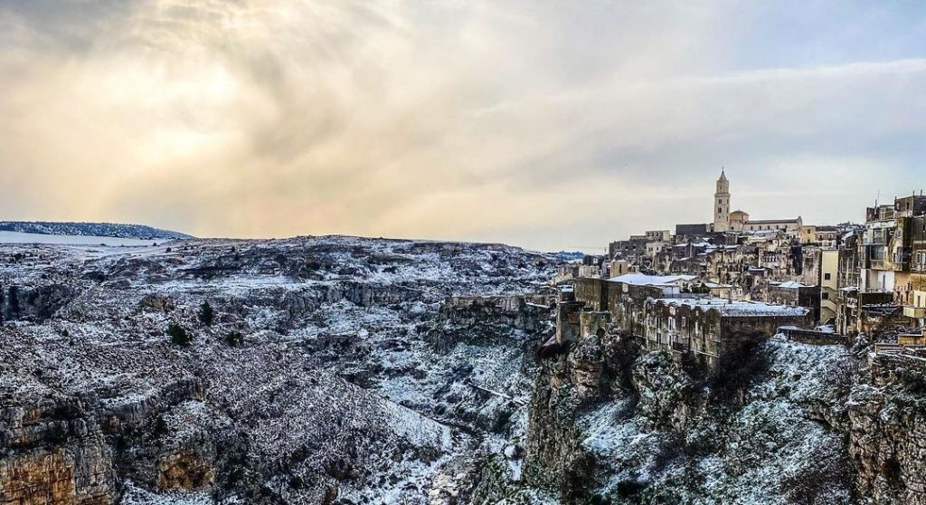 neve basilicata sassi matera