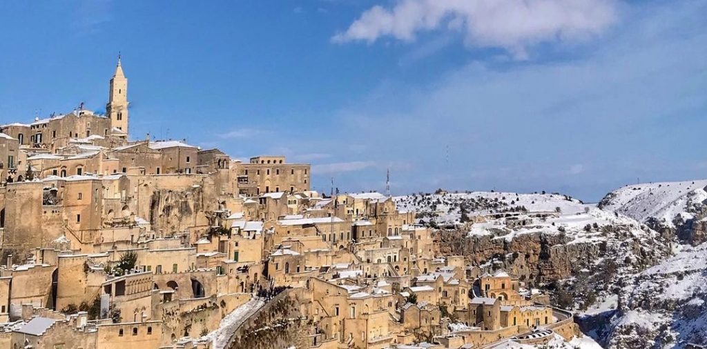 neve basilicata sassi matera