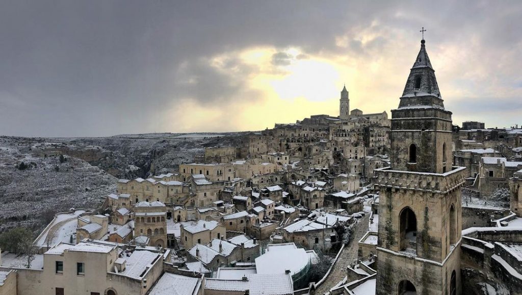 neve basilicata sassi matera