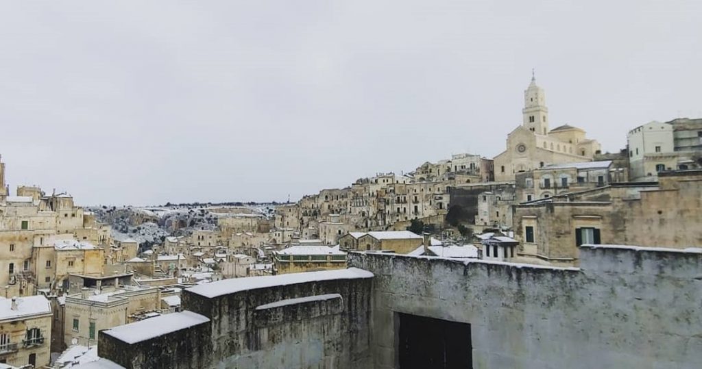 neve basilicata sassi matera