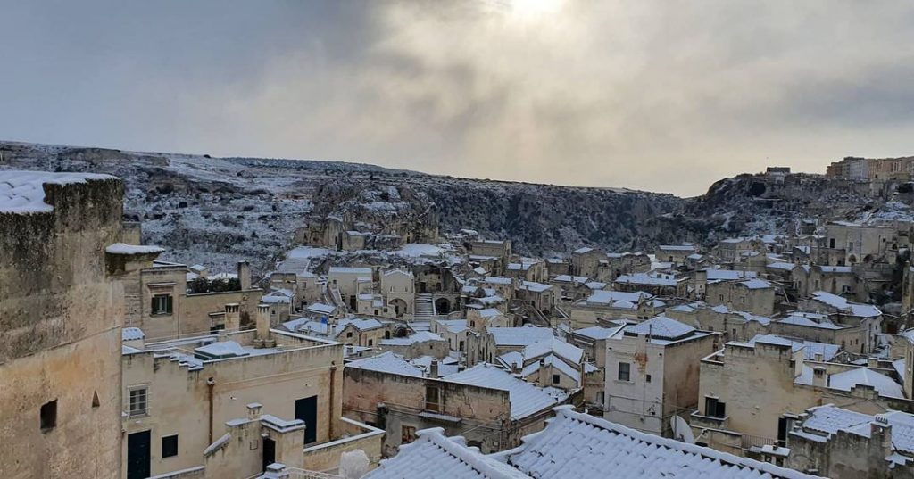 neve basilicata sassi matera