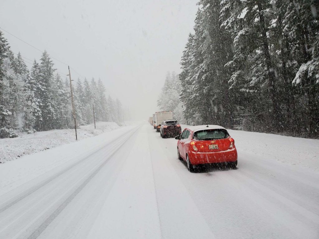 tempesta neve oregon usa