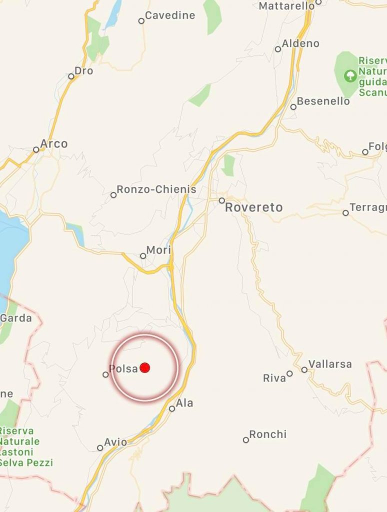 terremoto oggi trentino veneto verona lago di garda