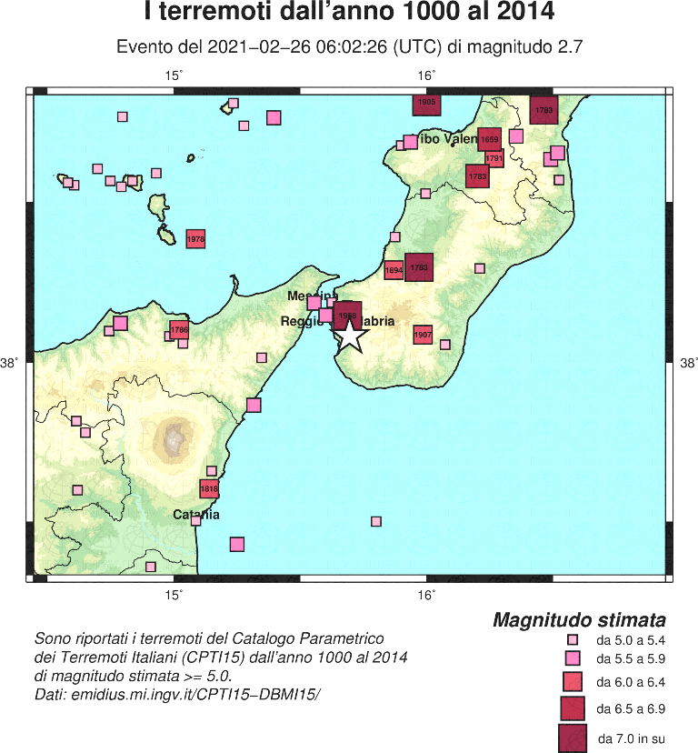 terremoto reggio calabria oggi