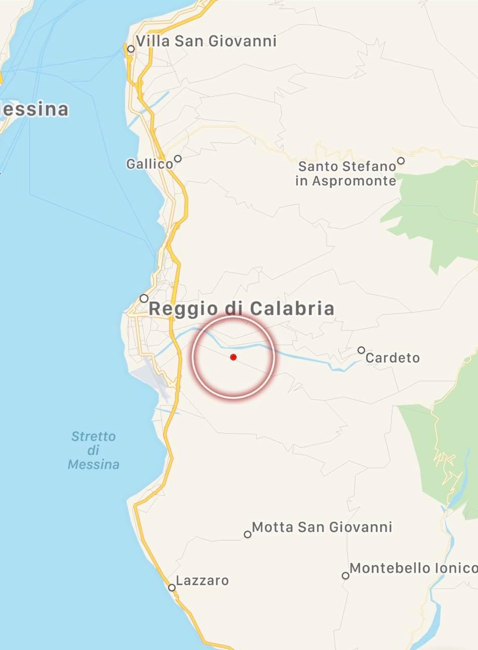 terremoto reggio calabria oggi