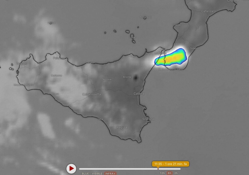 eruzione etna satelliti 4 marzo 2021