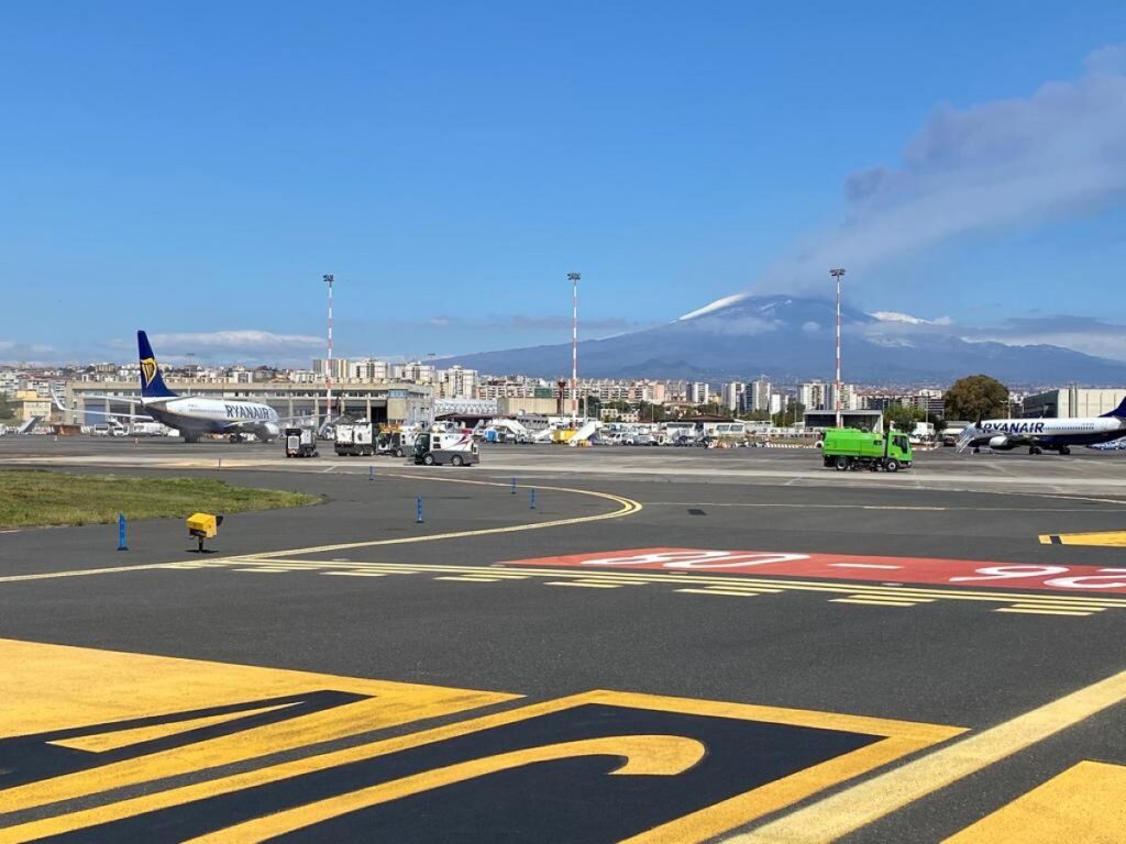 etna cenere aeroporto catania