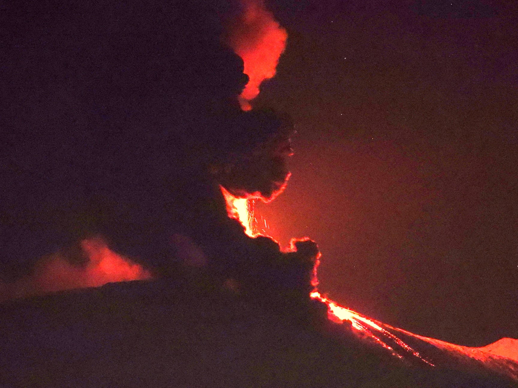 etna flusso piroclastico 24 marzo 2021