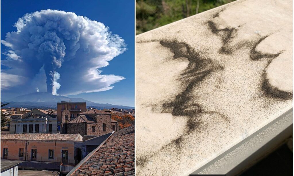 etna in eruzione