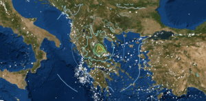 mappa ingv terremoto grecia