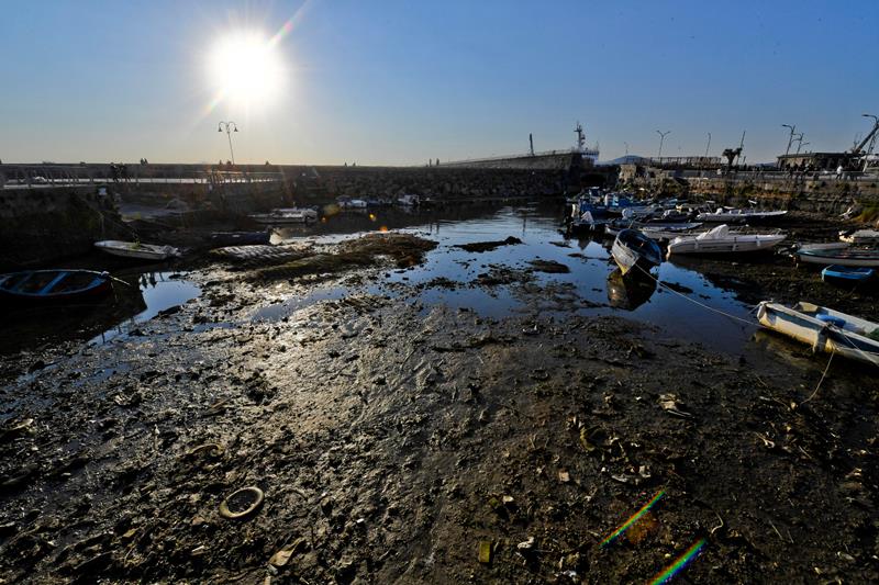 Bradisismo e bassa marea a Pozzuoli